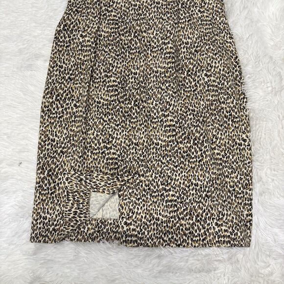 J McLaughlin Micro Animal Print Anne Sheath Dress Women Size 0 Sleeveless NWT - Picture 9 of 15
